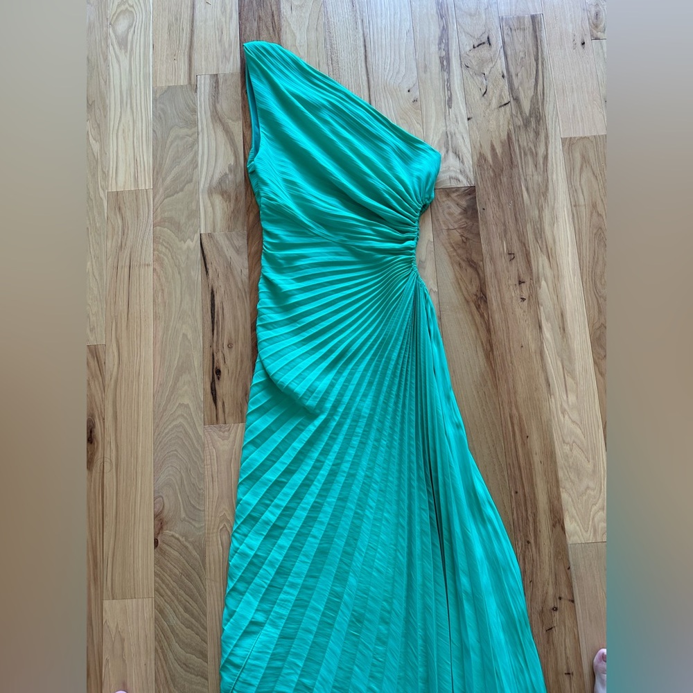 A.L.C.
Delfina Pleated One-Shoulder Gown - Picture 7 of 9